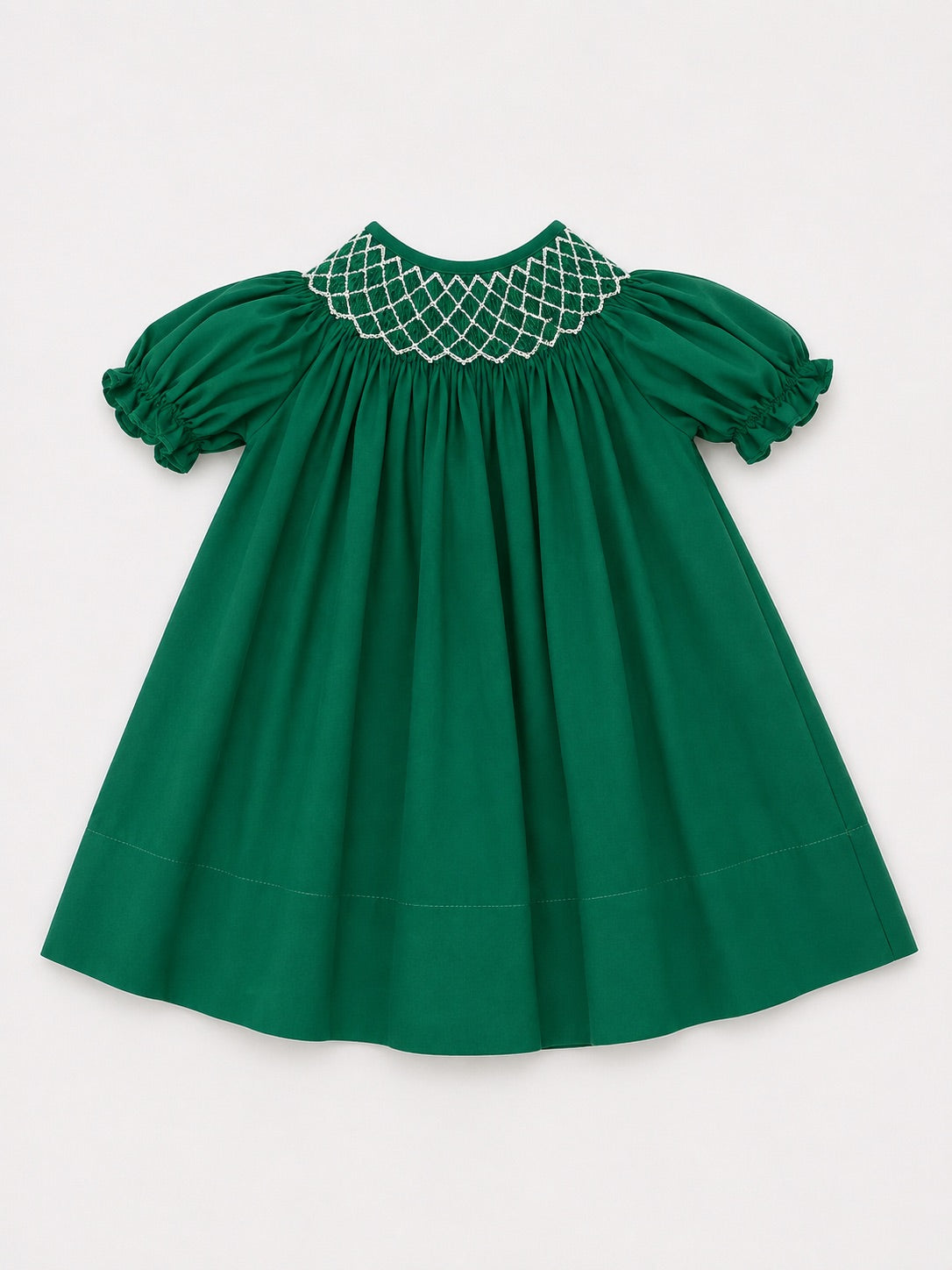 Catherine Smocked Dress with Pearls