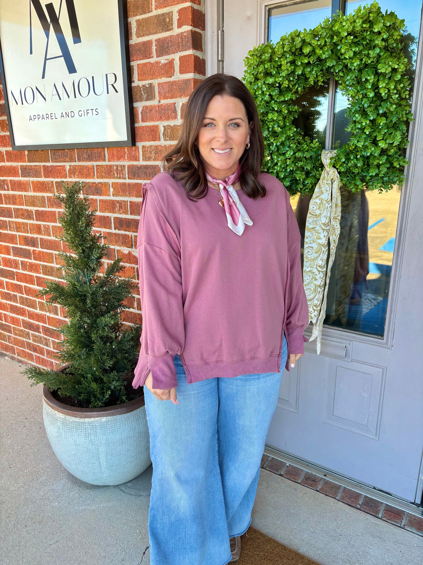 Mandy Mauve Sweatshirt