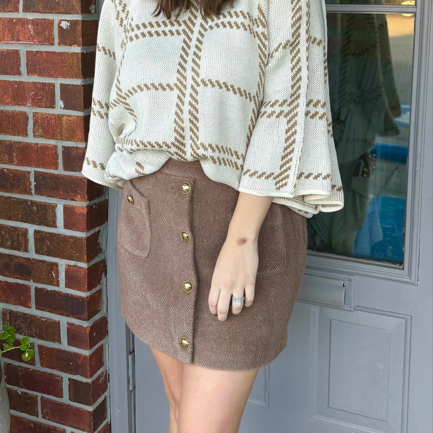 Ariel Brushed Mini Skirt