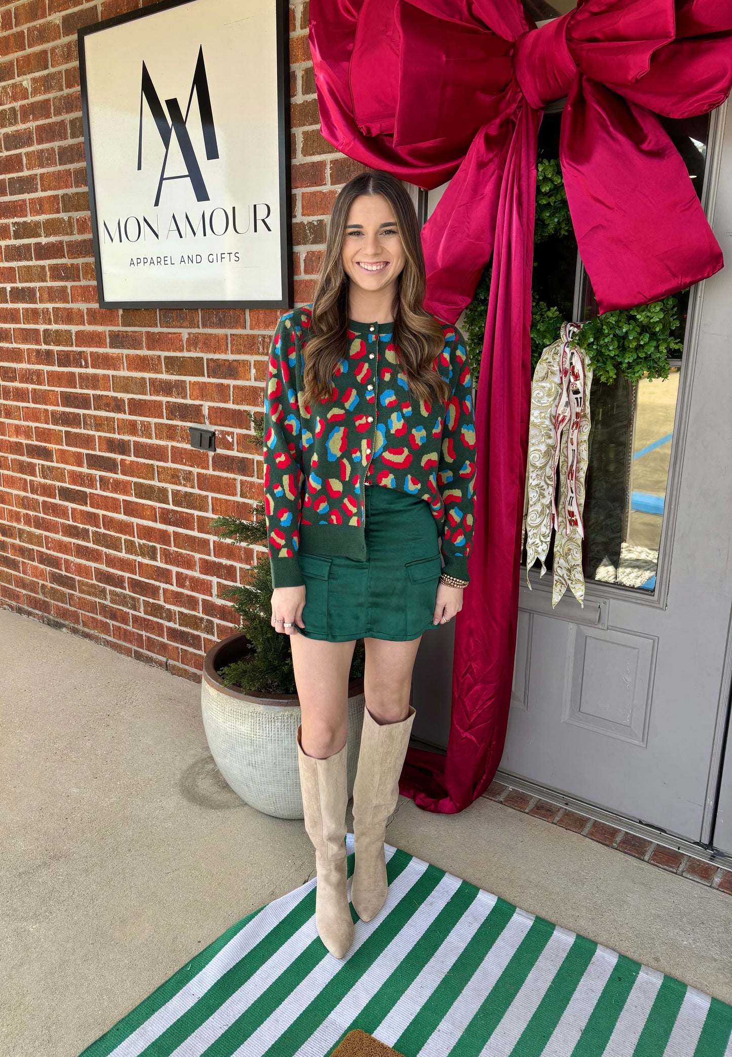 Hunters Print Cardigan