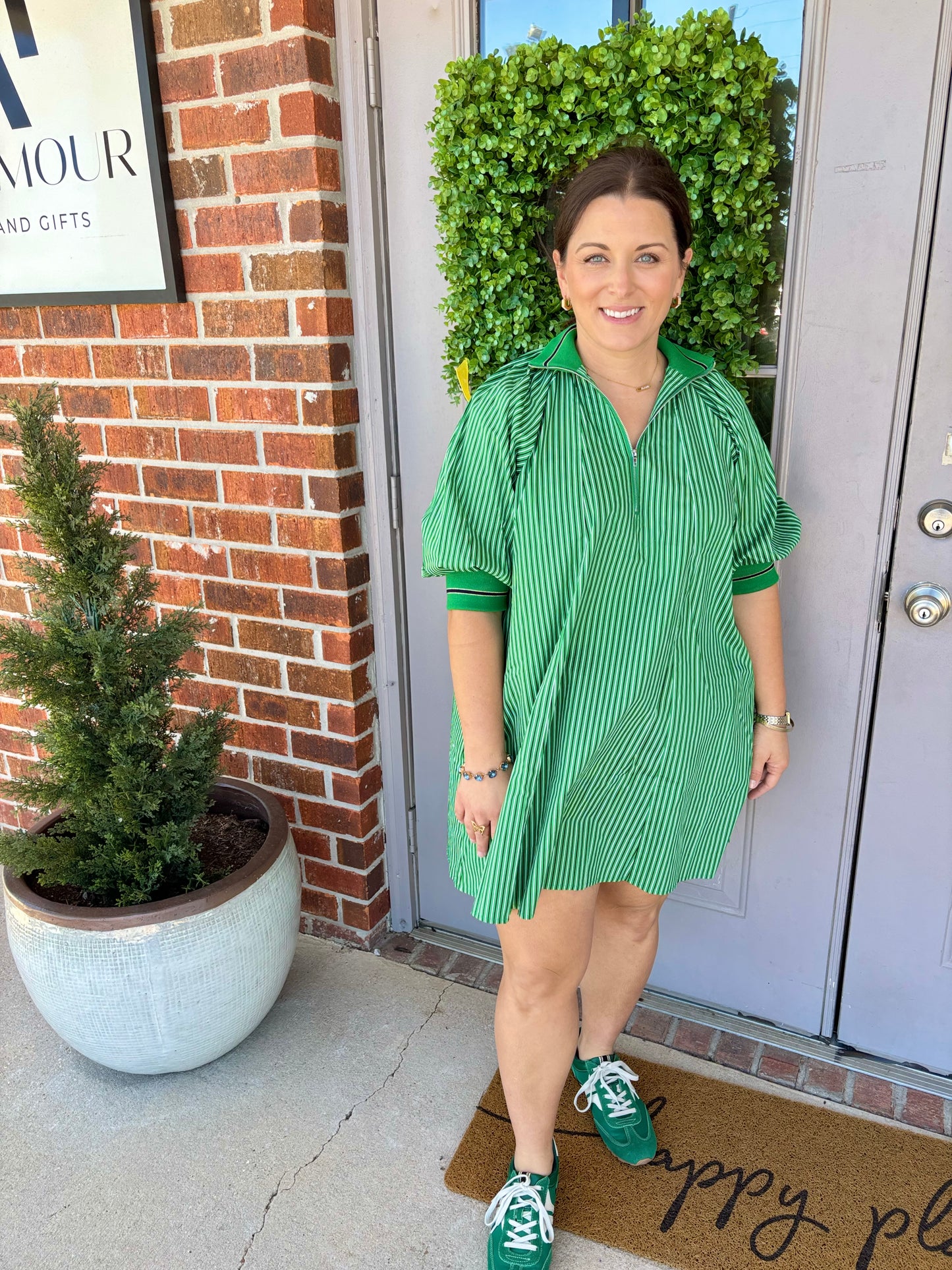 The Uptown Emerald Dress