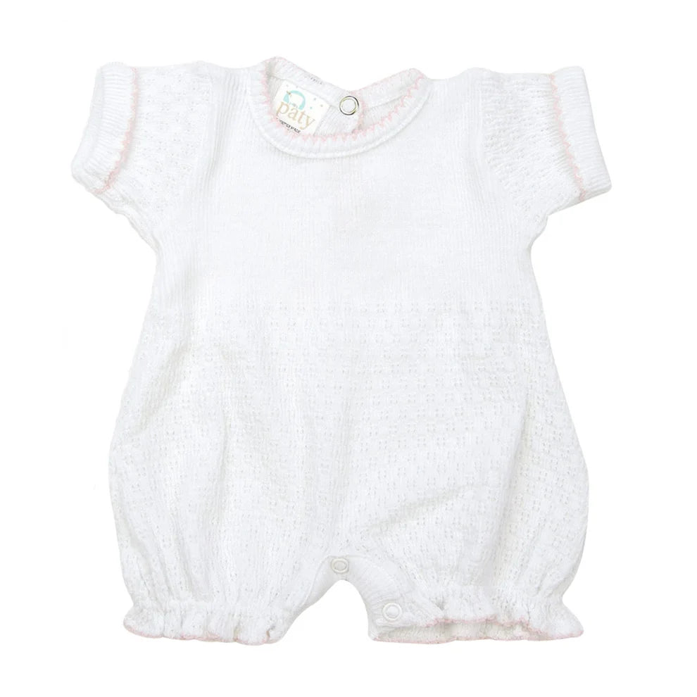 Paty Knit Pink Straight Hem Bubble