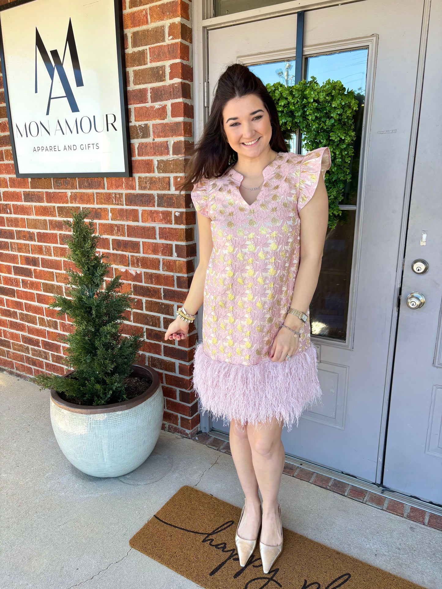 The Petal and Plume Dress