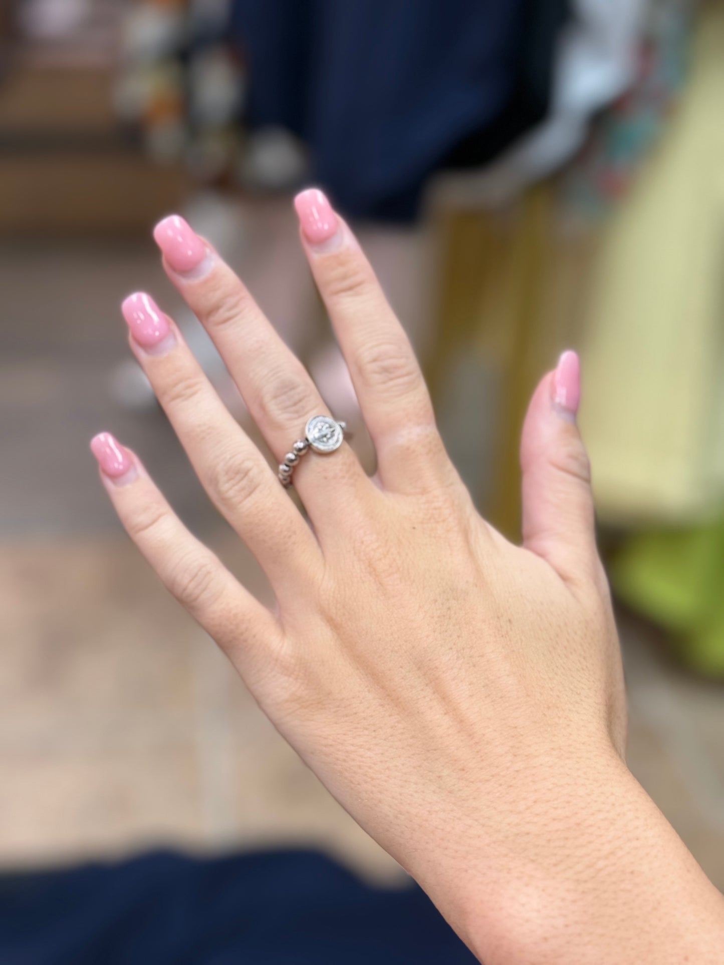 Stretch Ring St Benedict / Miraculous Mary