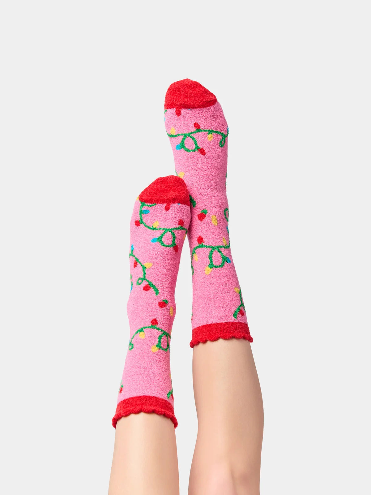 String Lights Socks, Pink