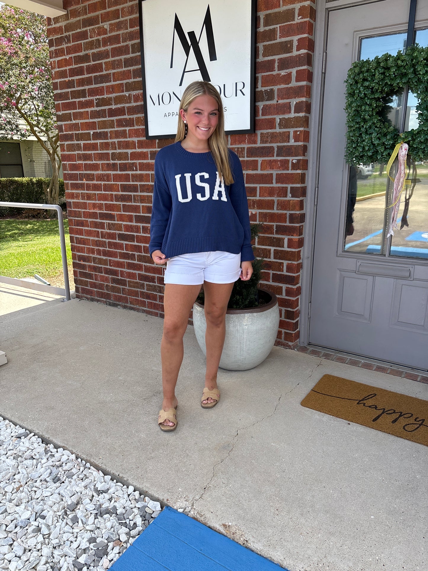 Sienna USA Sweater Yacht Blue