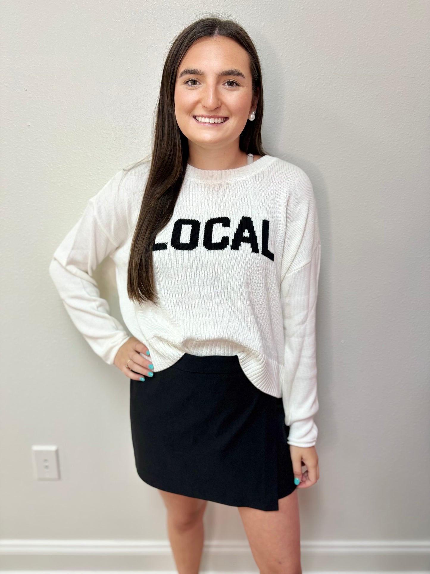White Sienna Local Sweater