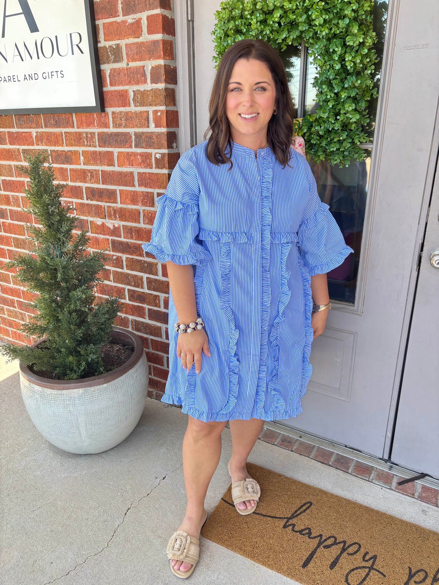 Abby Ruffle Accent Dress