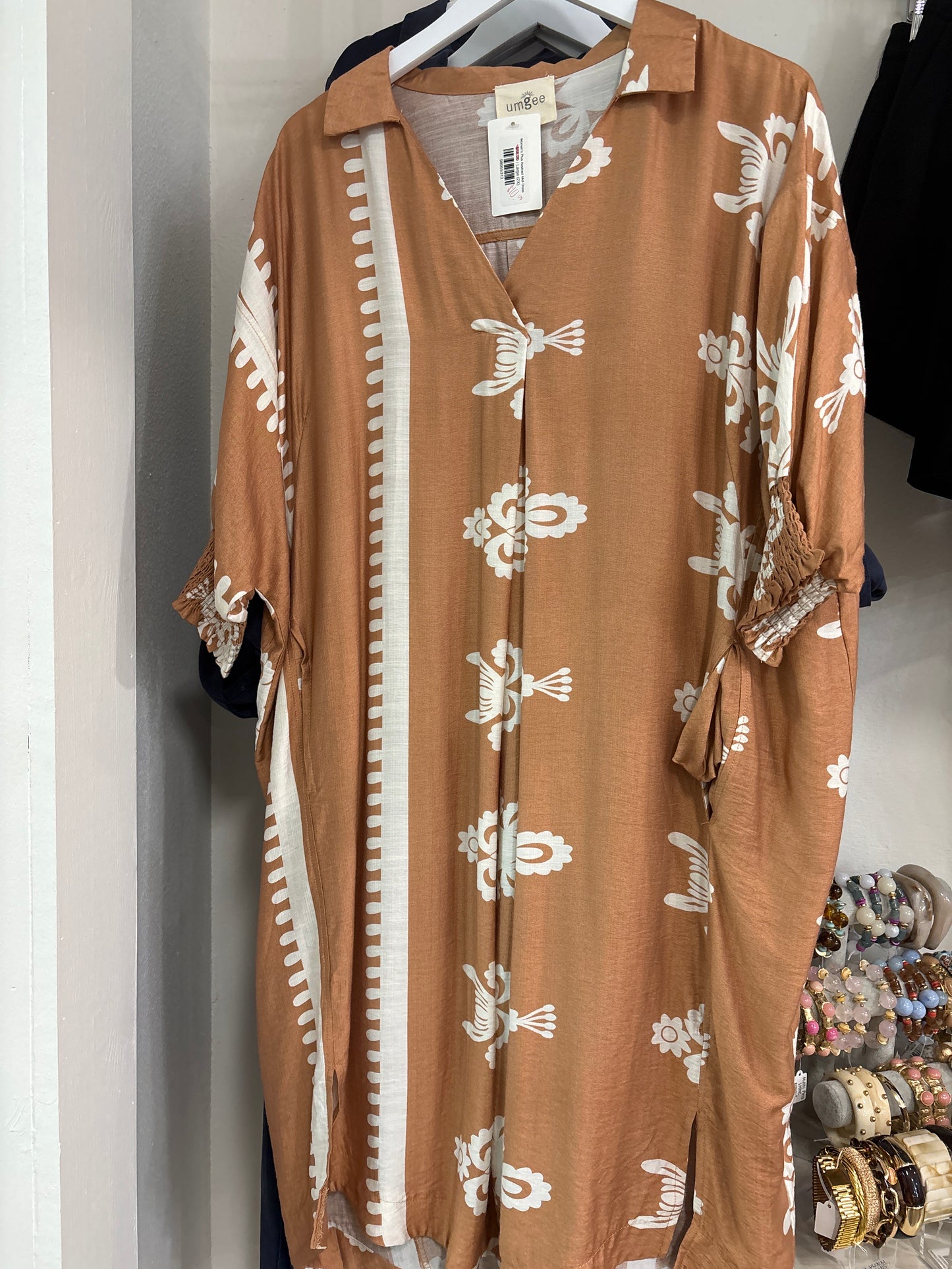 Women's Plus Abstract Midi Dress