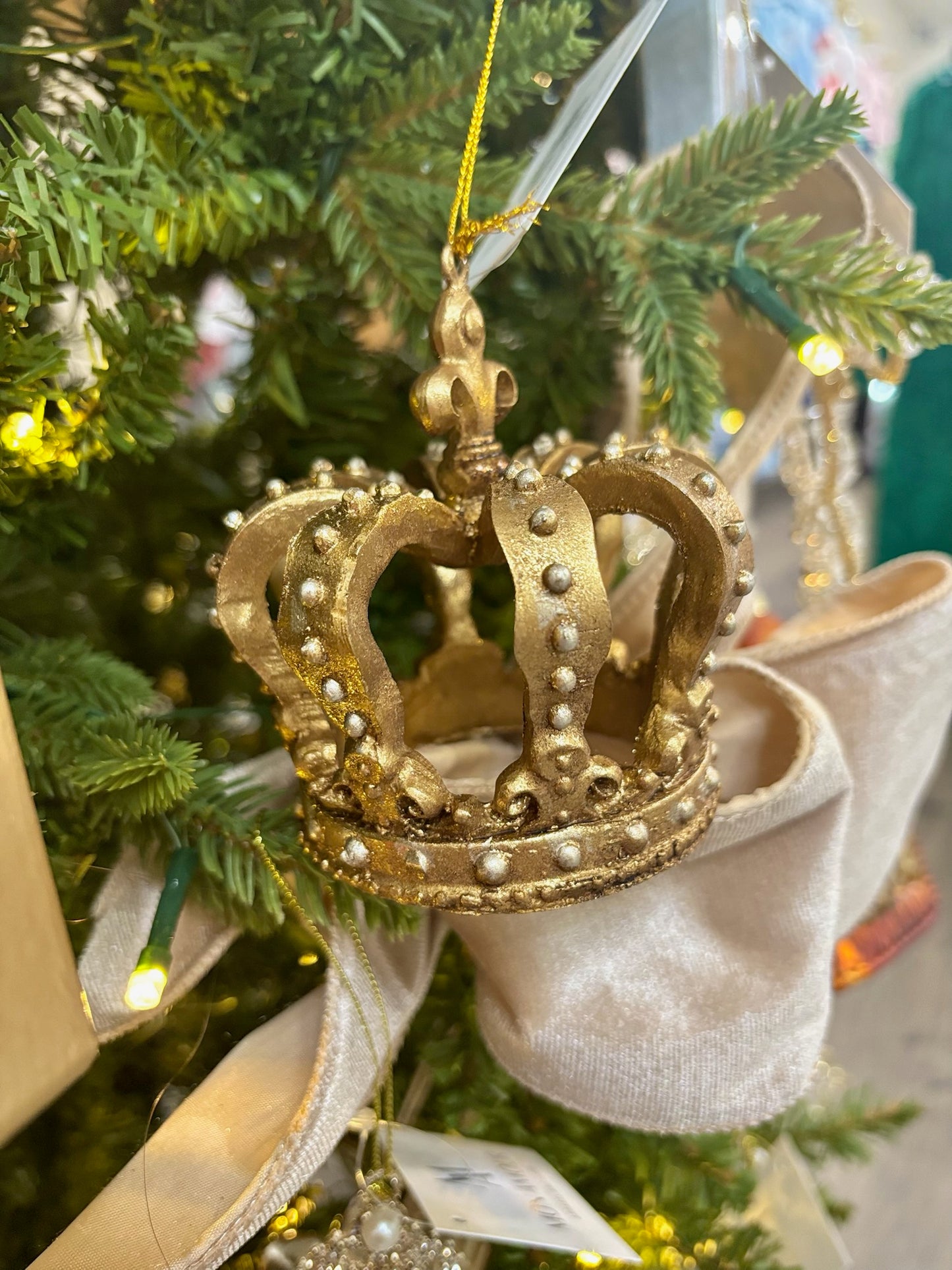 3.5” Gold Crown Ornament