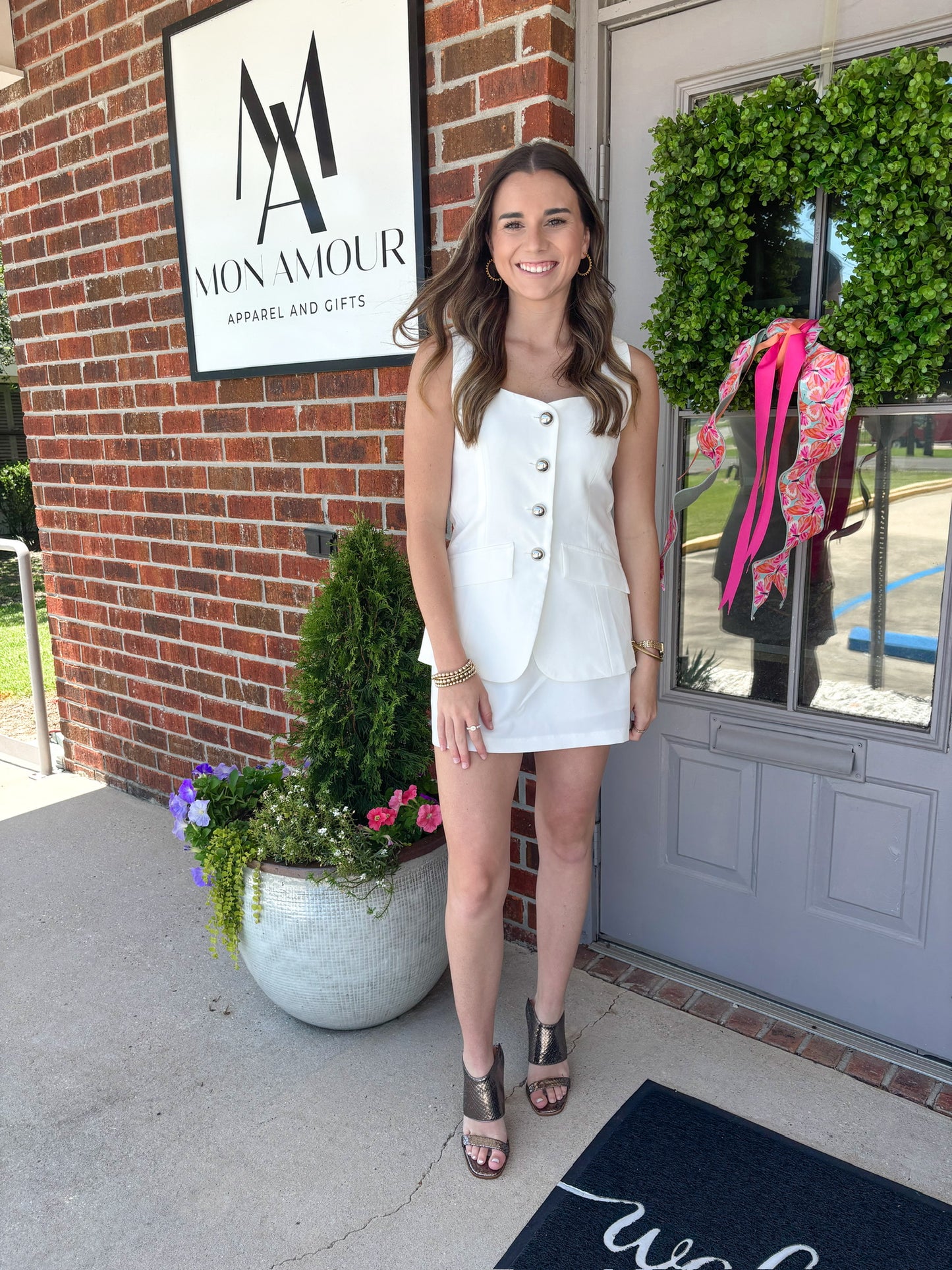 Work it white Romper