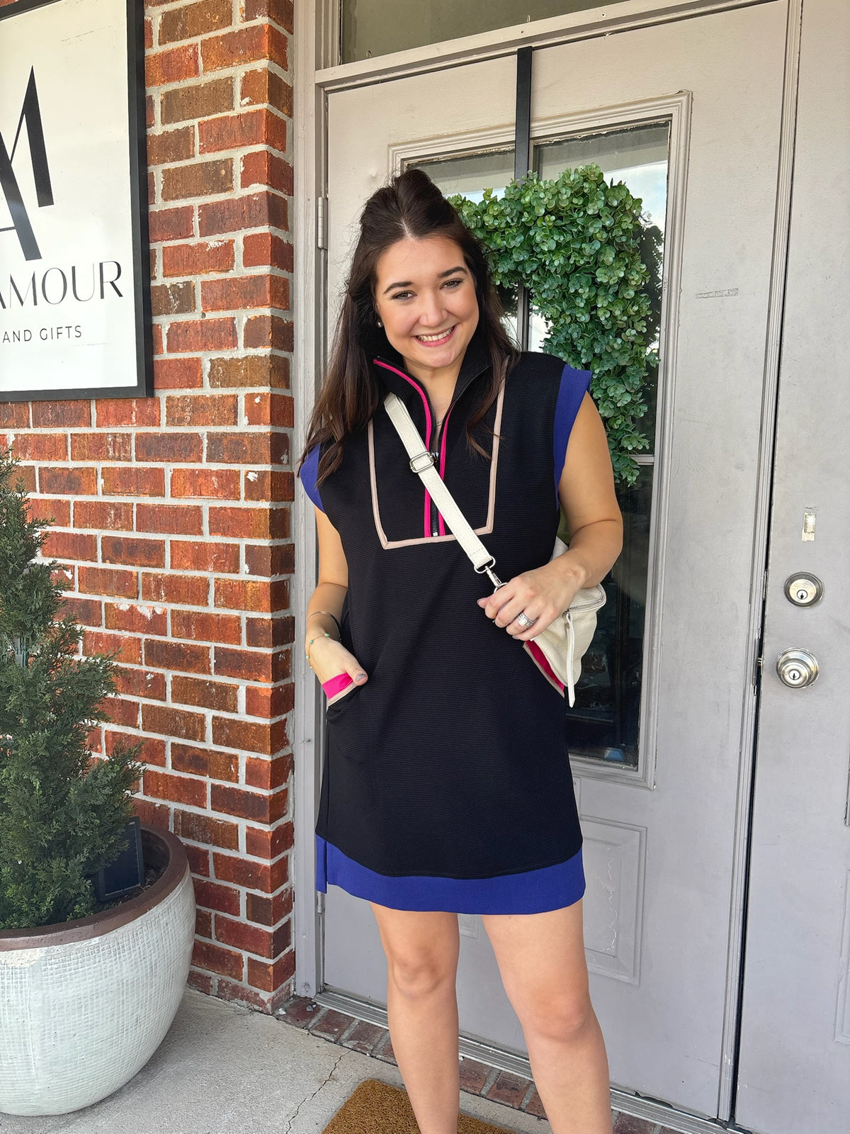 Black Multi Everyday Wear Dress