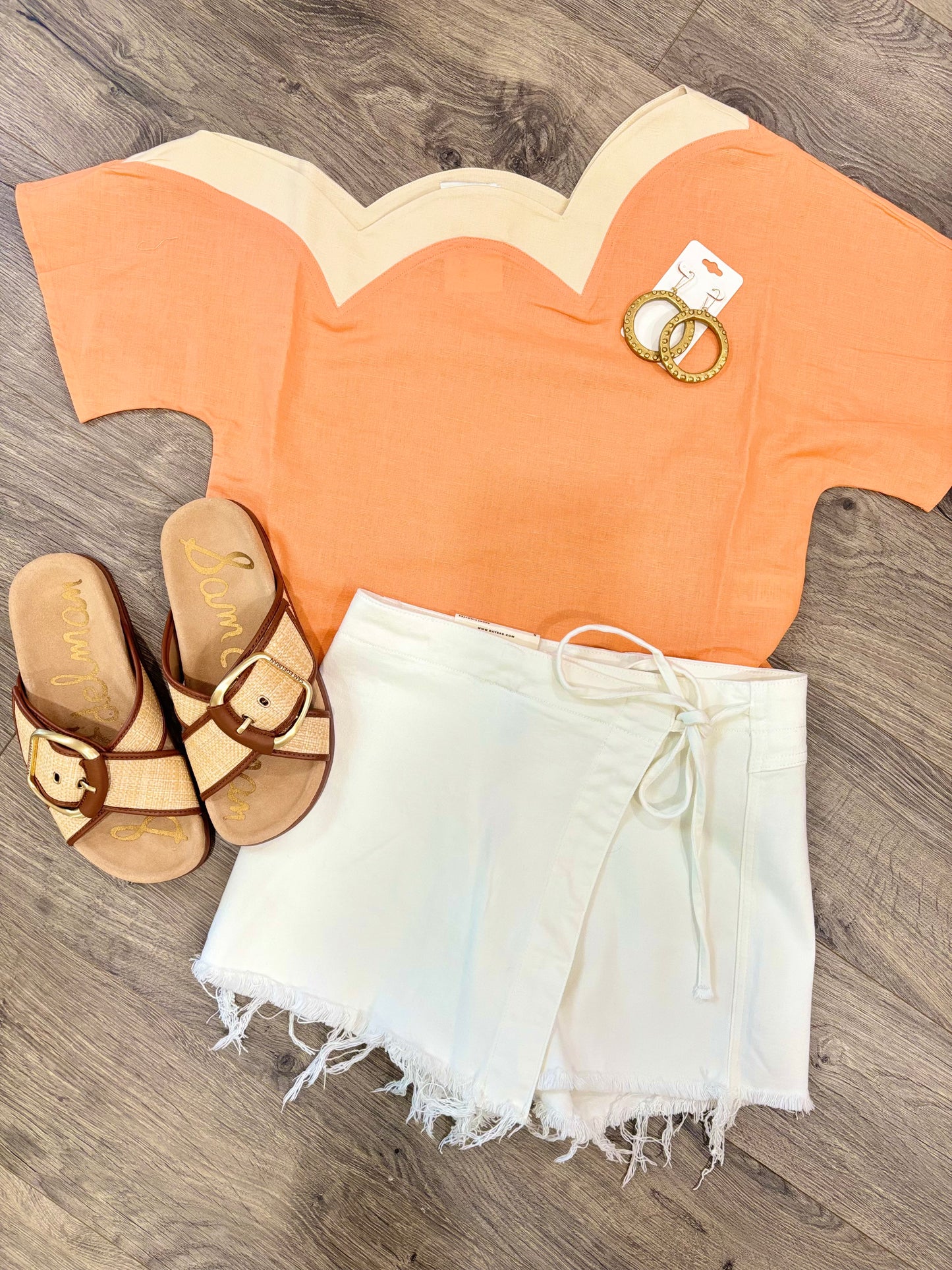 Madeline Off The Shoulder Scalloped Top