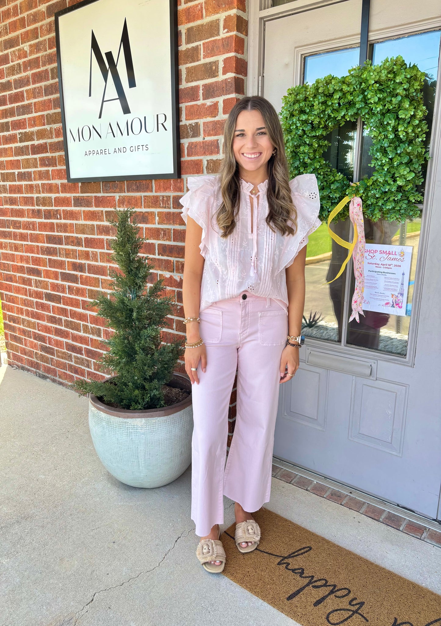 The Rosewater Ruffle Top