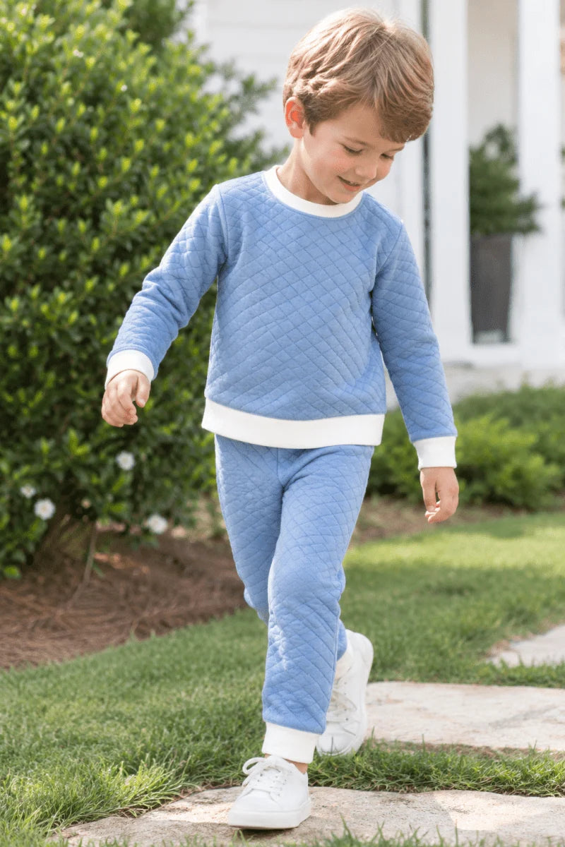Harris Quilted Playset, Baylor Blue