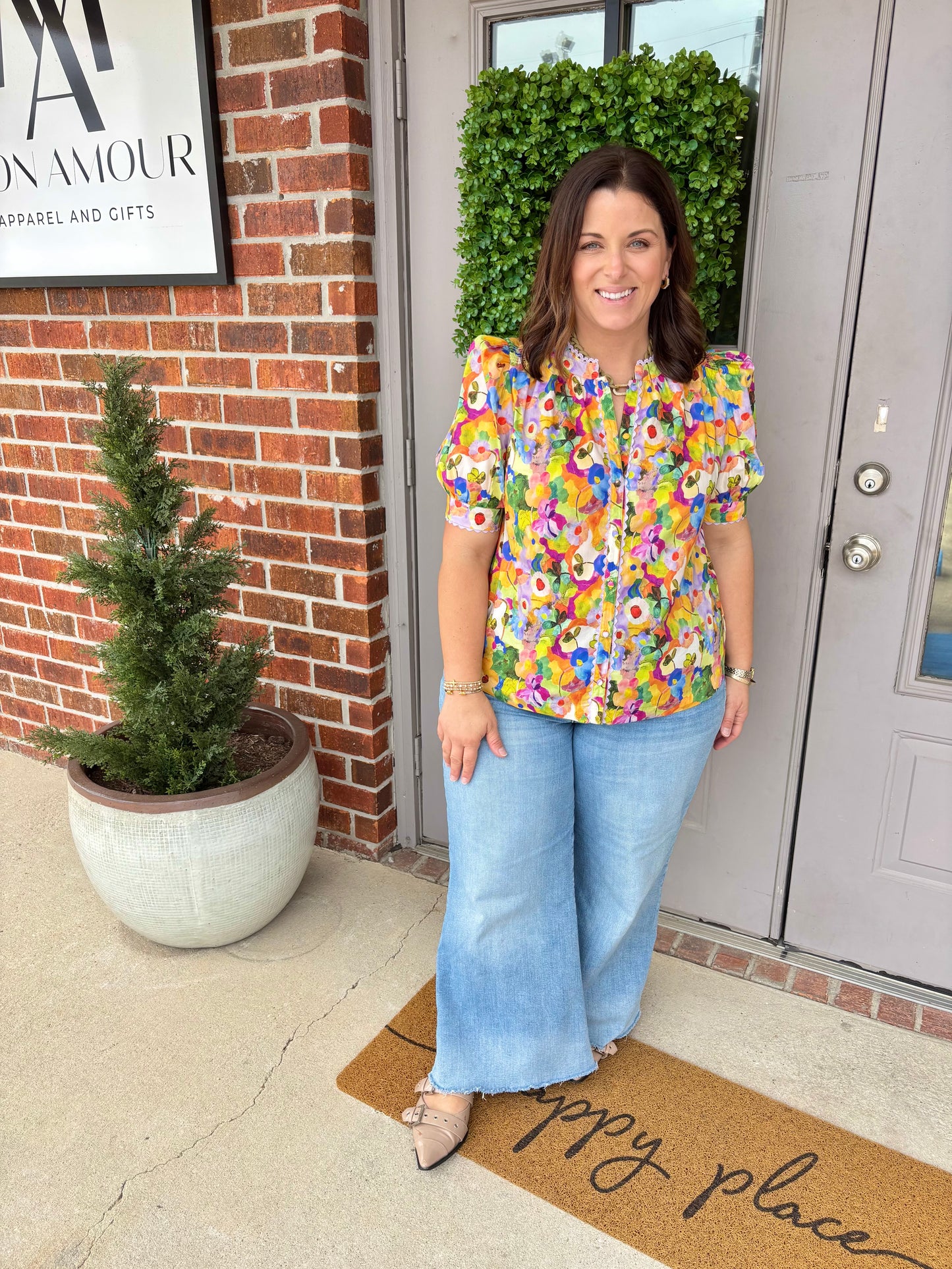 Reese Ric-Rac Trim Top