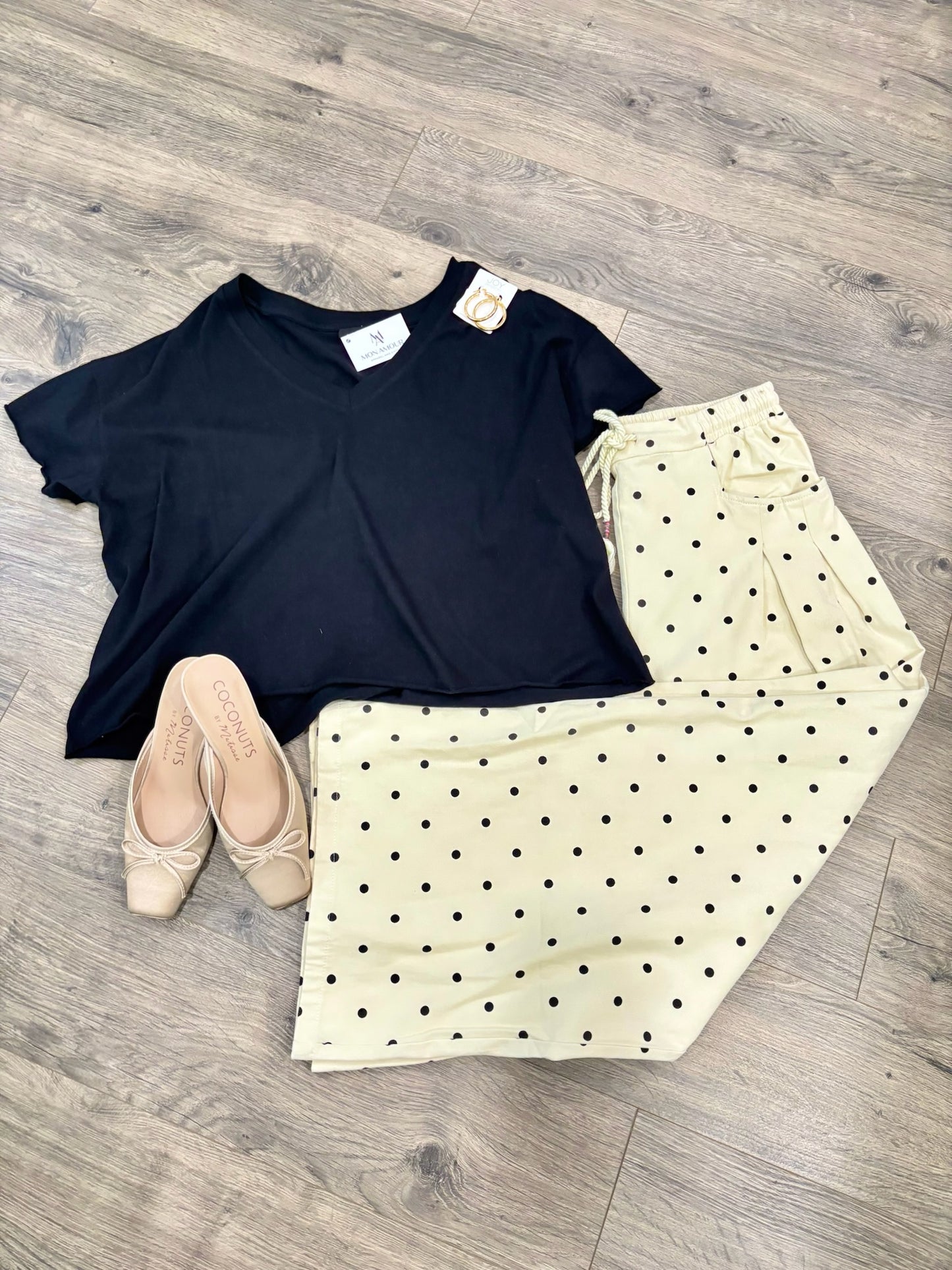 Perli Pull-On Polka Dot Pant