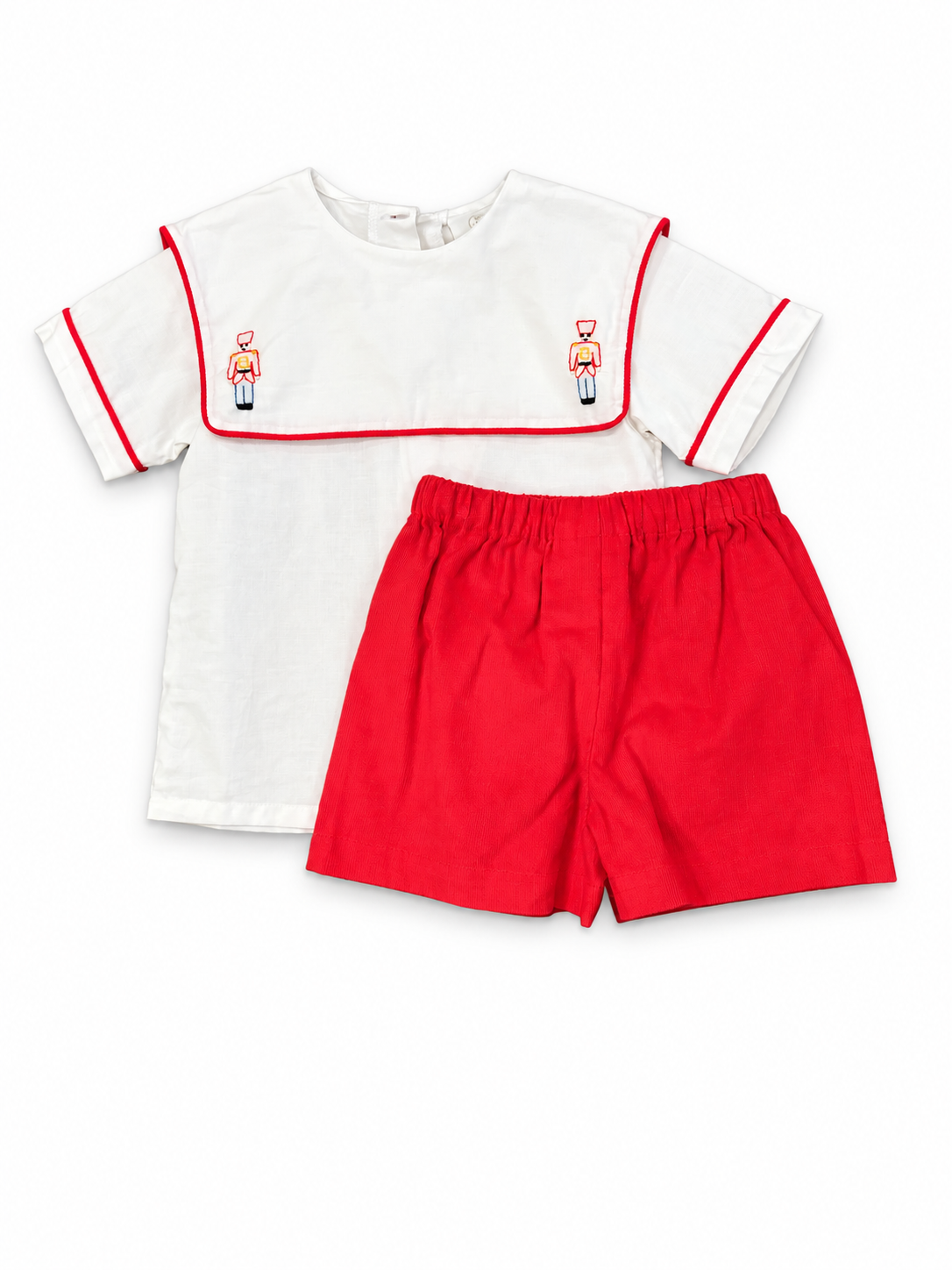 Christian Short Set, Blessings White Batiste, Nutcracker