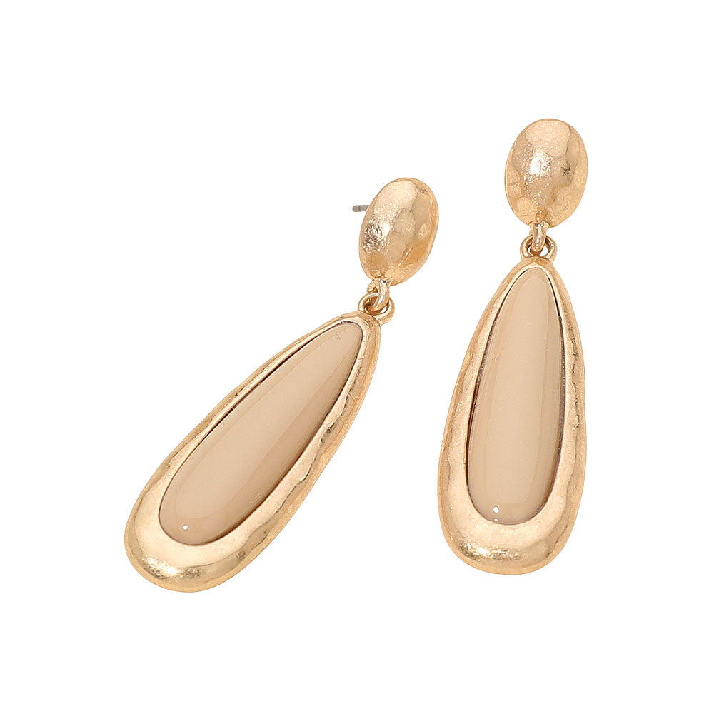 Elongated Teardrop Earrings