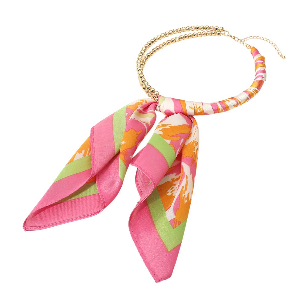 Abstract Bubble Chain Scarf