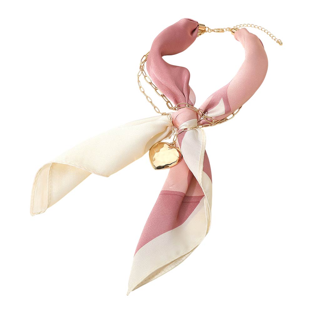 Chain Layered Scarf Necklace