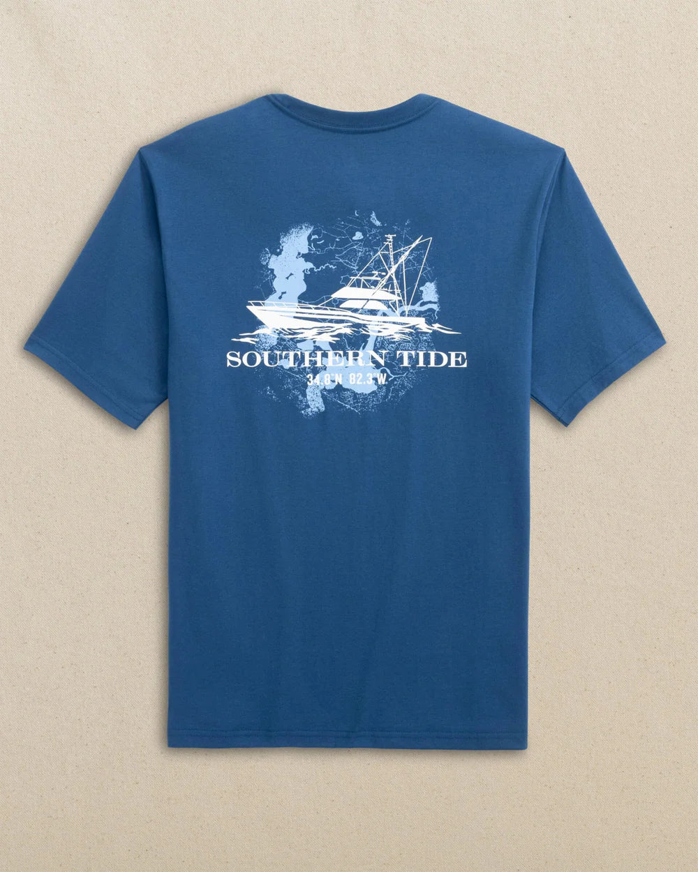 Fishing Boat Coordinates Short Sleeve T-Shirt