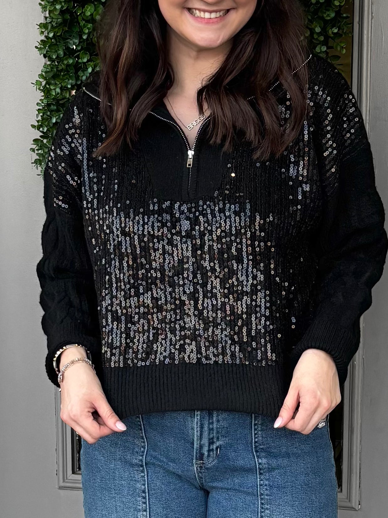 Sequin Spice Sweater