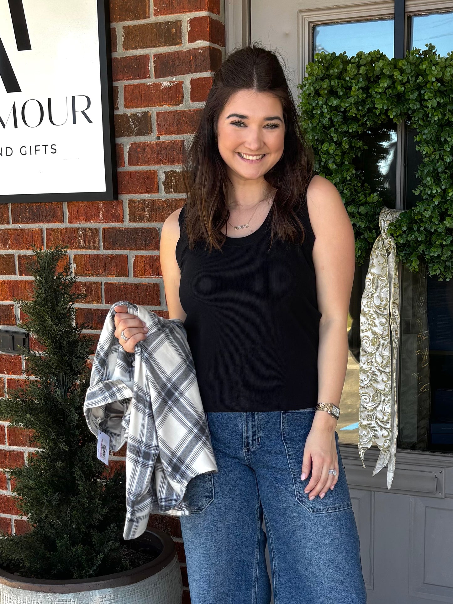 Sirena Rib Tank Black