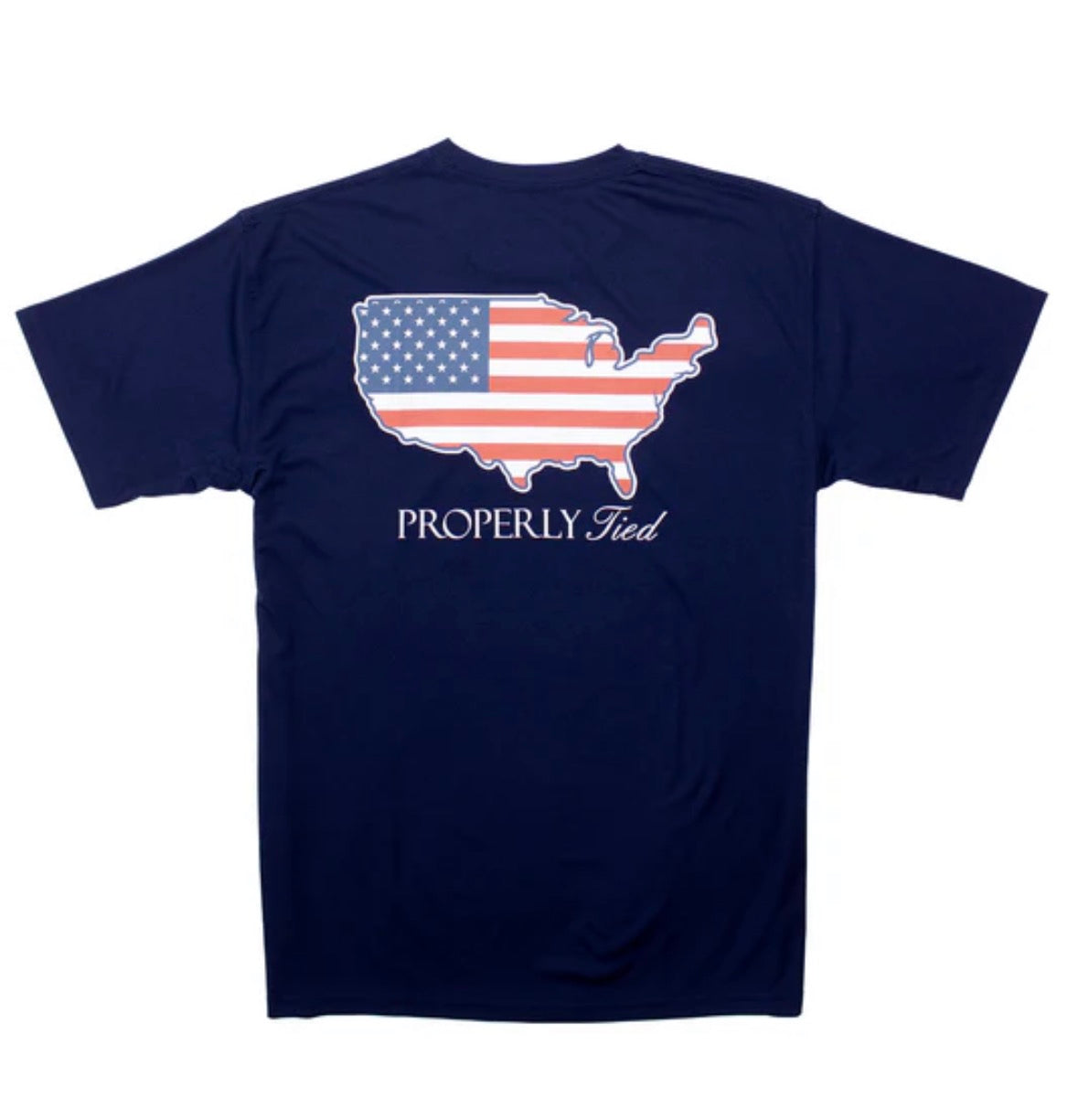 Performance Tee SS Old Glory River Blue