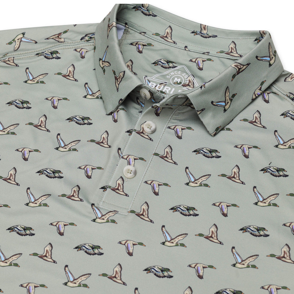 Performance Polo - Flying Ducks - Green
