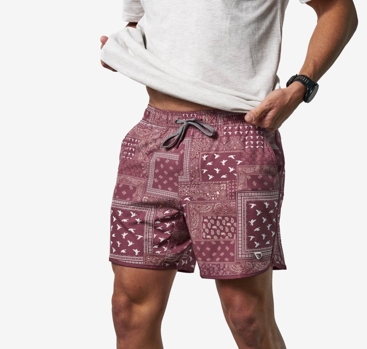 Burlebo Swim Trunks- Duck Paisley