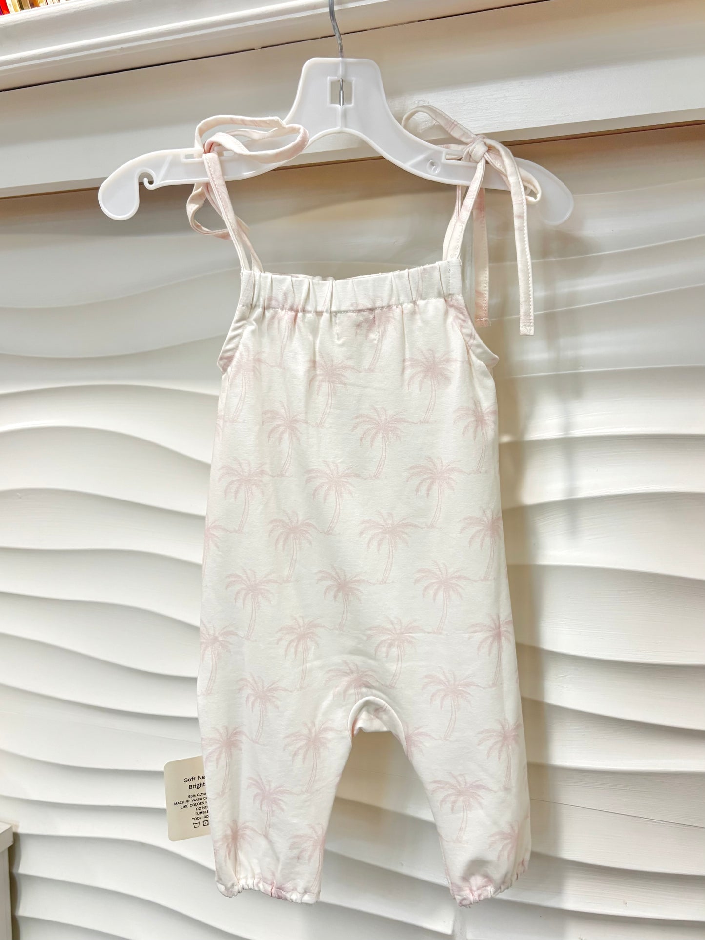 Palm Daze Tropical Ties Pants Romper