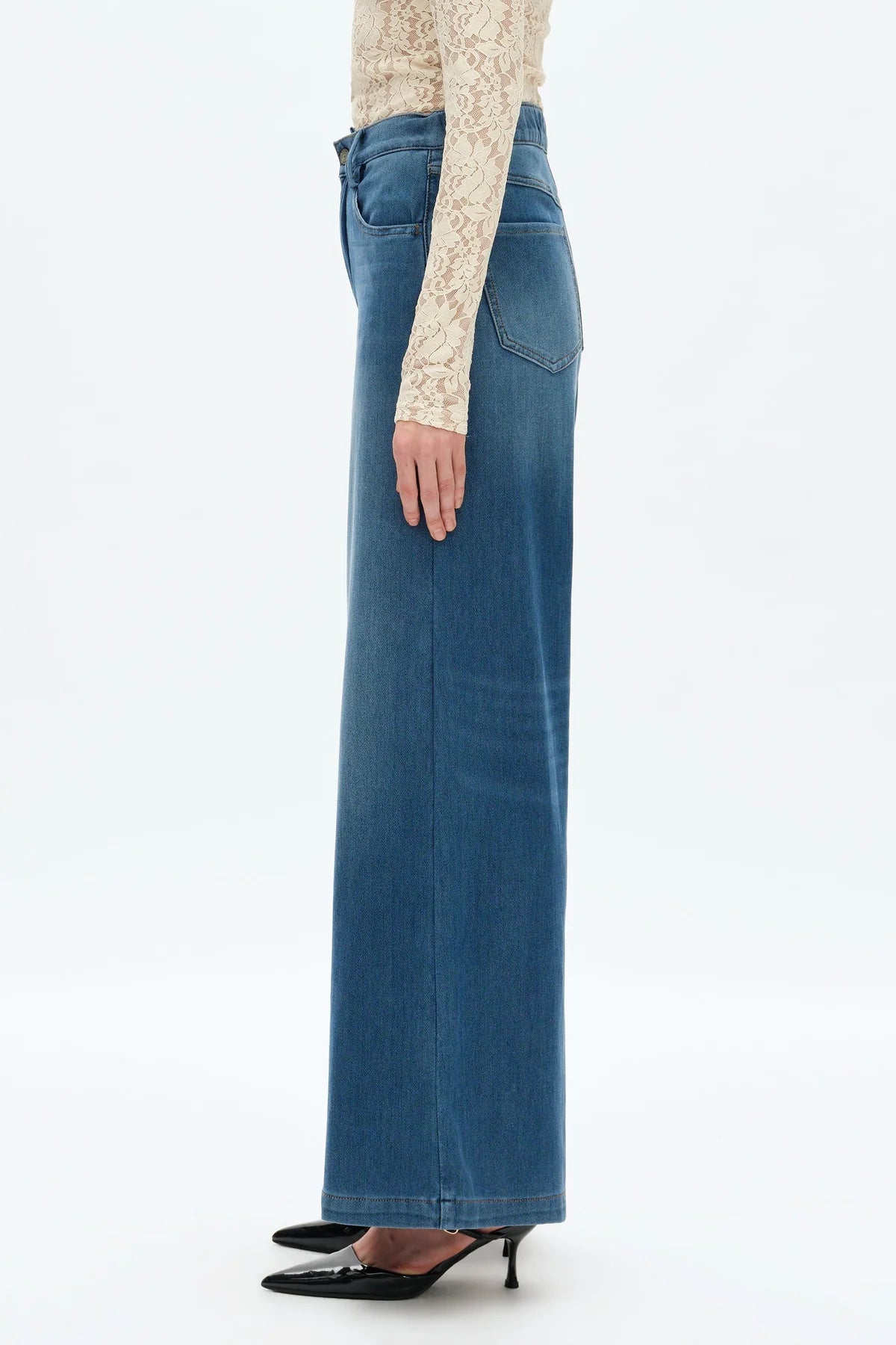 High Rise Rag Wide Leg