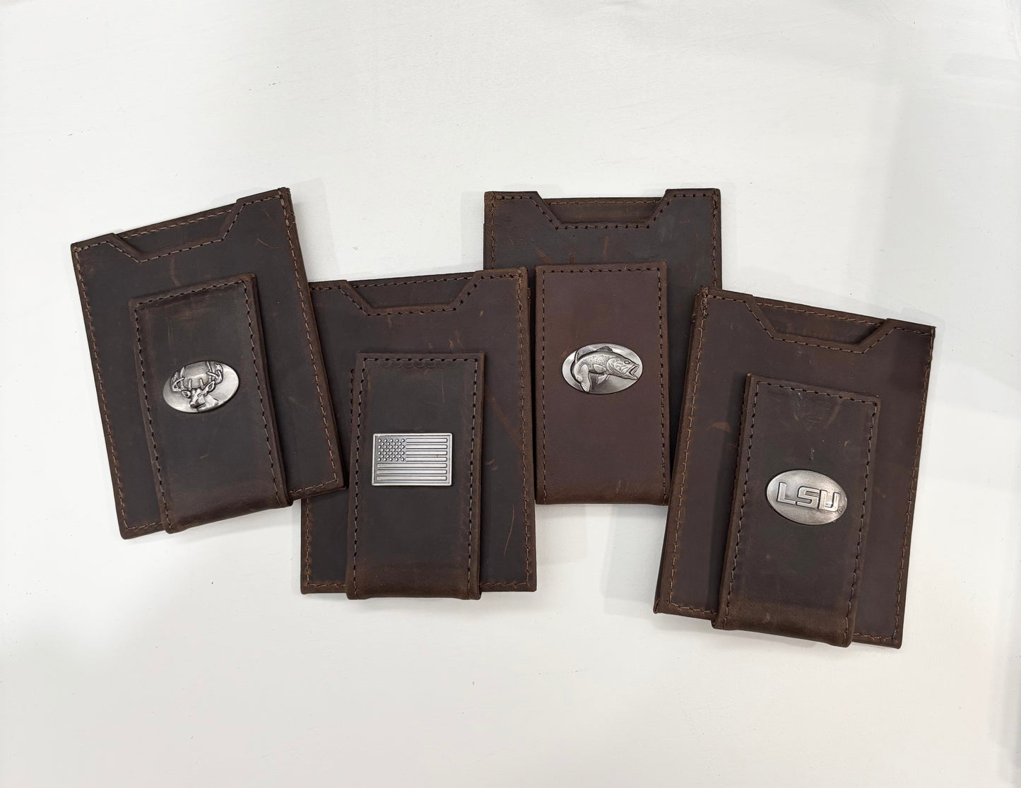 Vintage Brown Front Pocket/Money CLip Wallet