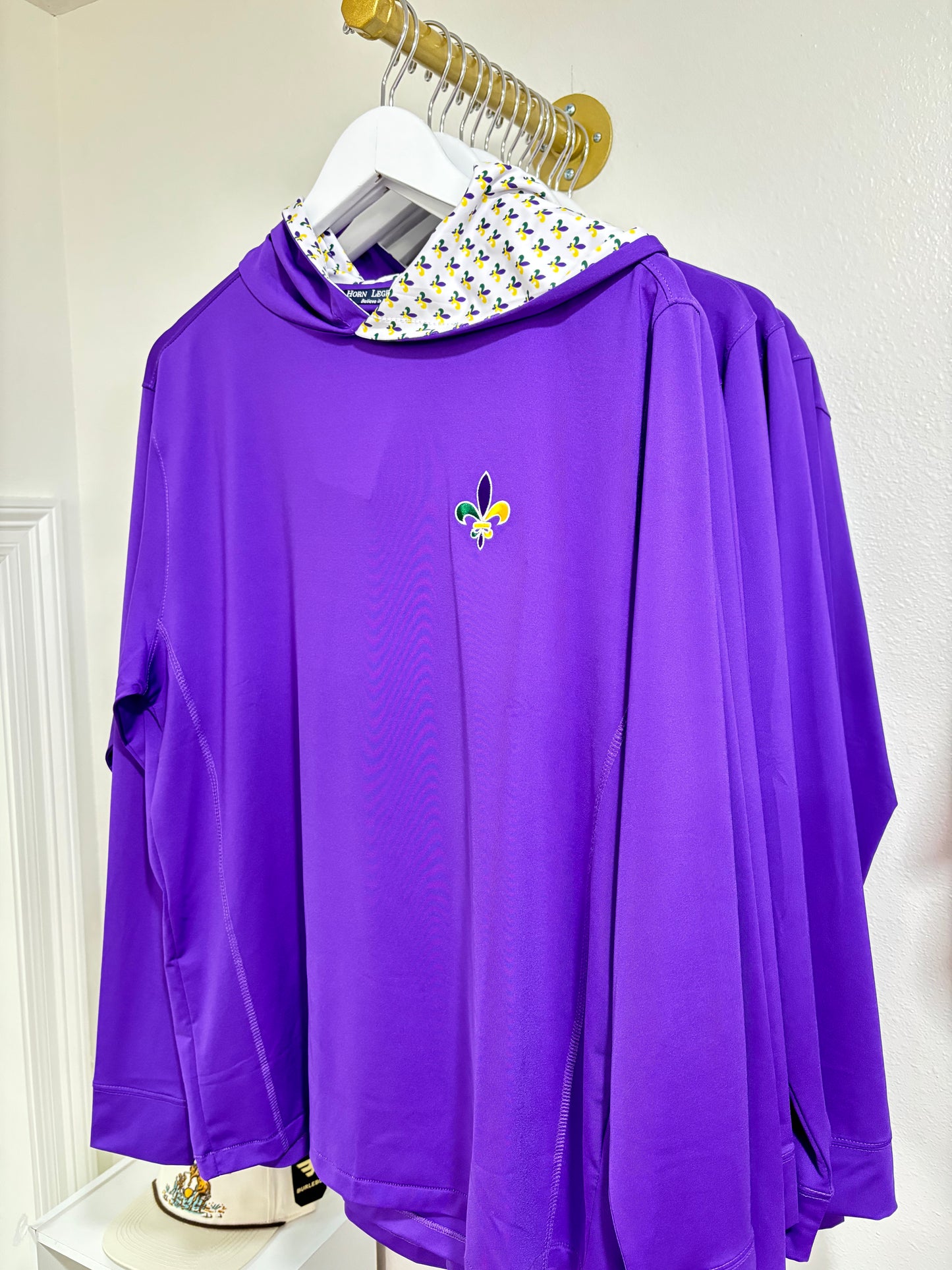 Mardi Gras Bamboo Charcoal Lined Hoodie