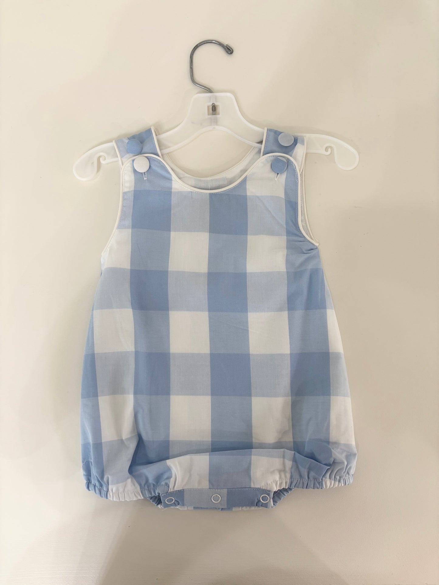 Boys Blue Check Bubble