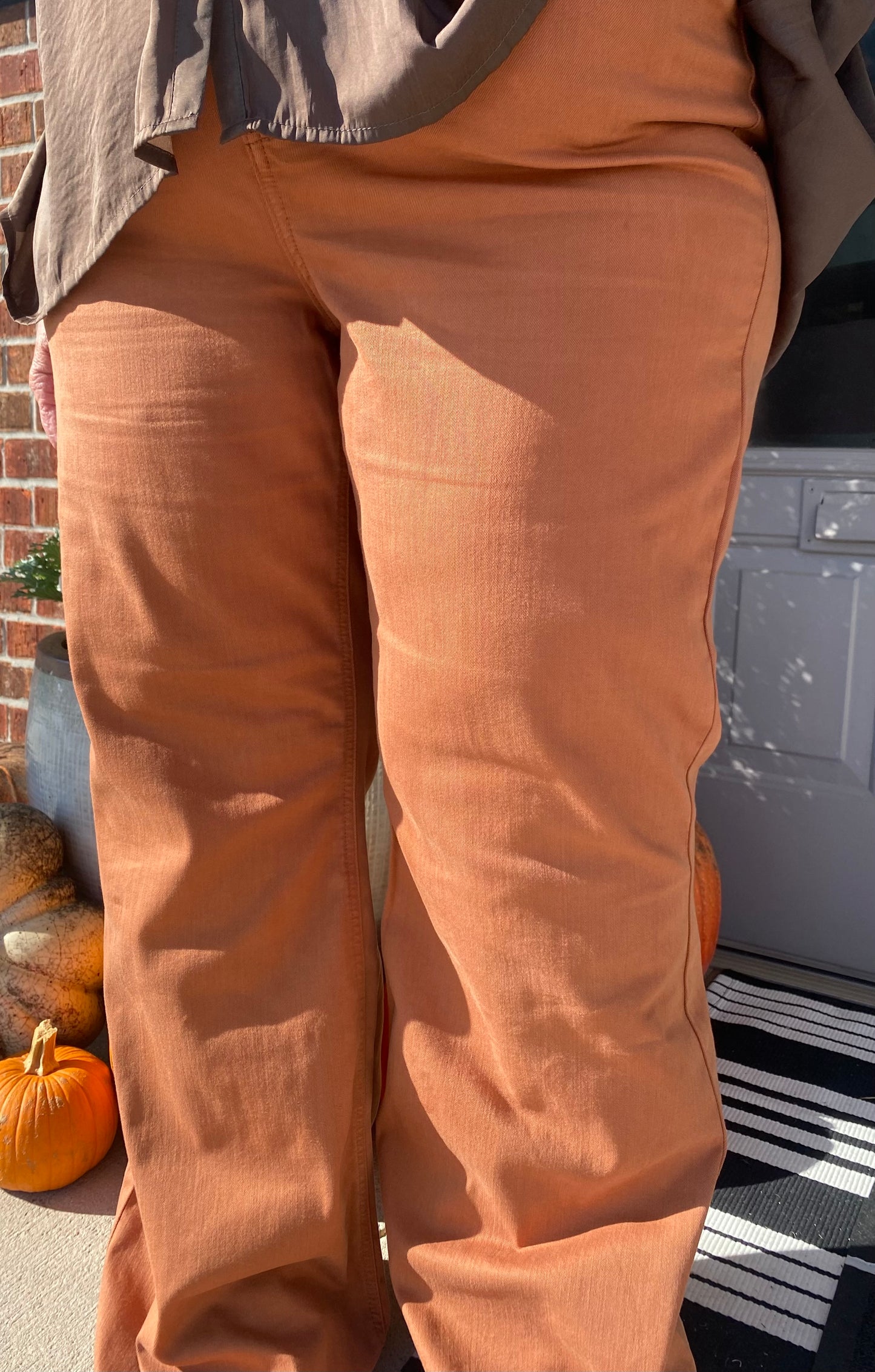 Women's Plus Size Camel Slim Wax Jean with Bootcut