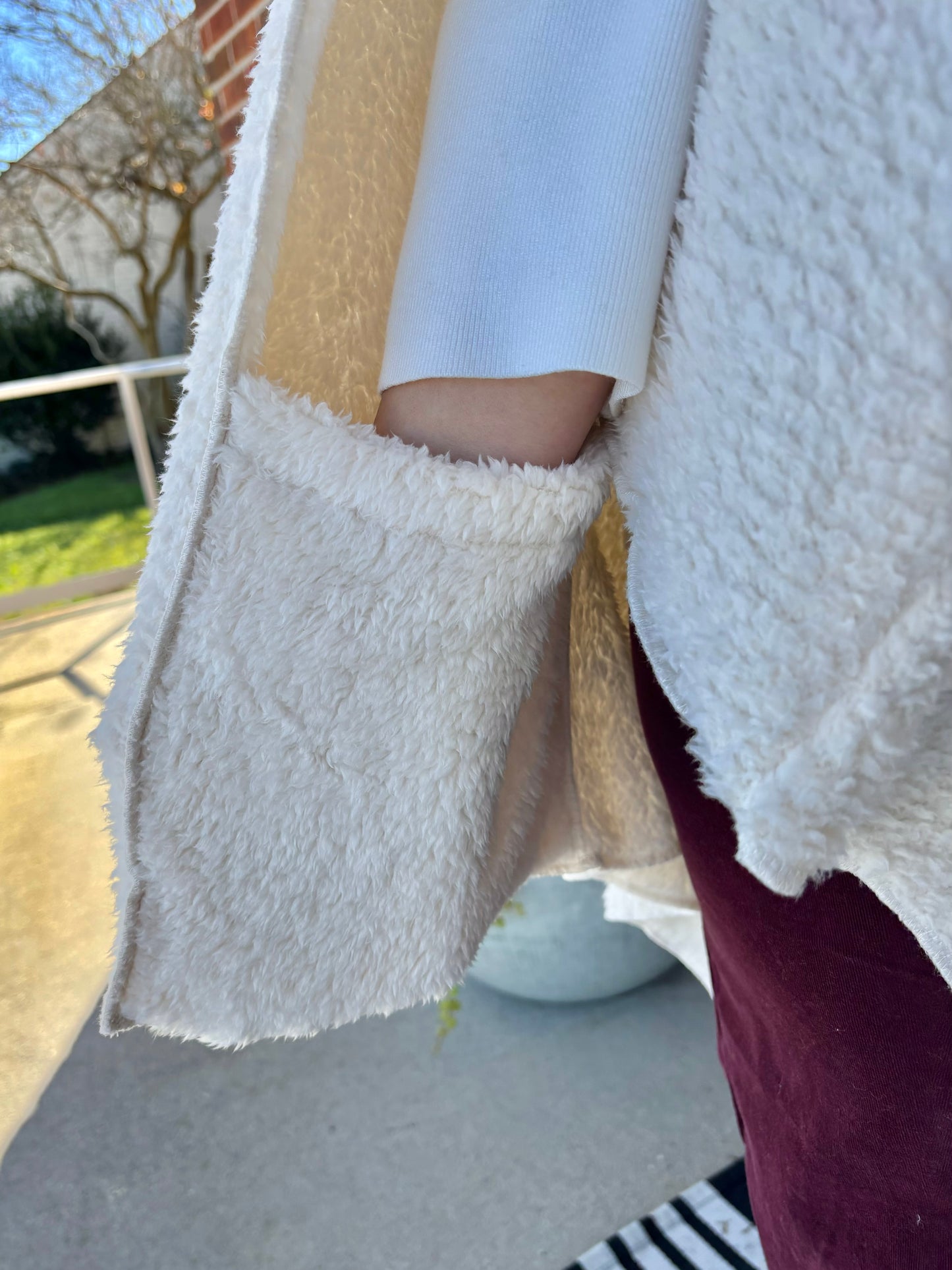 Isla Ivory Blanket Wrap