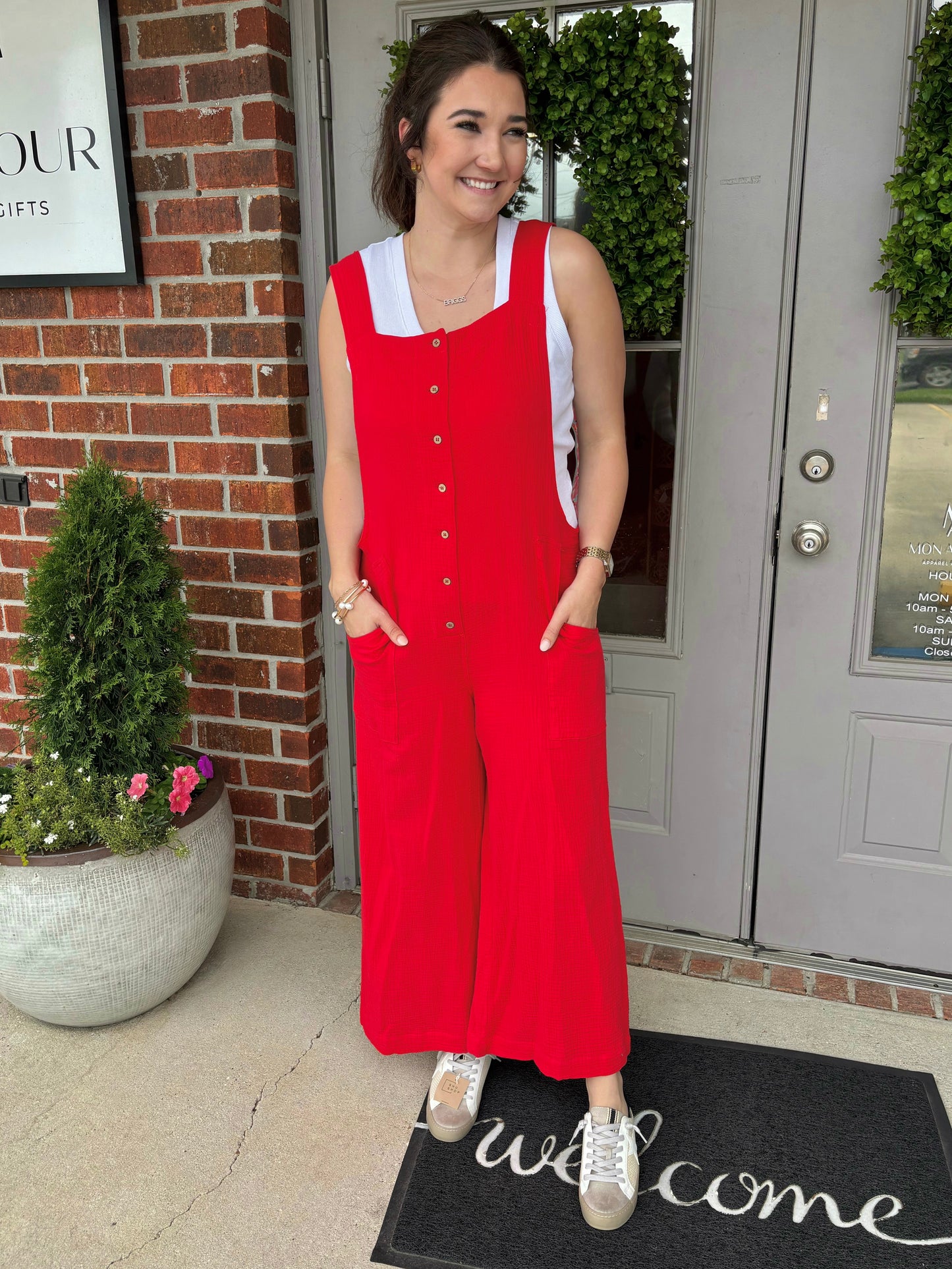Girly Gauze Overall Jumpsuit