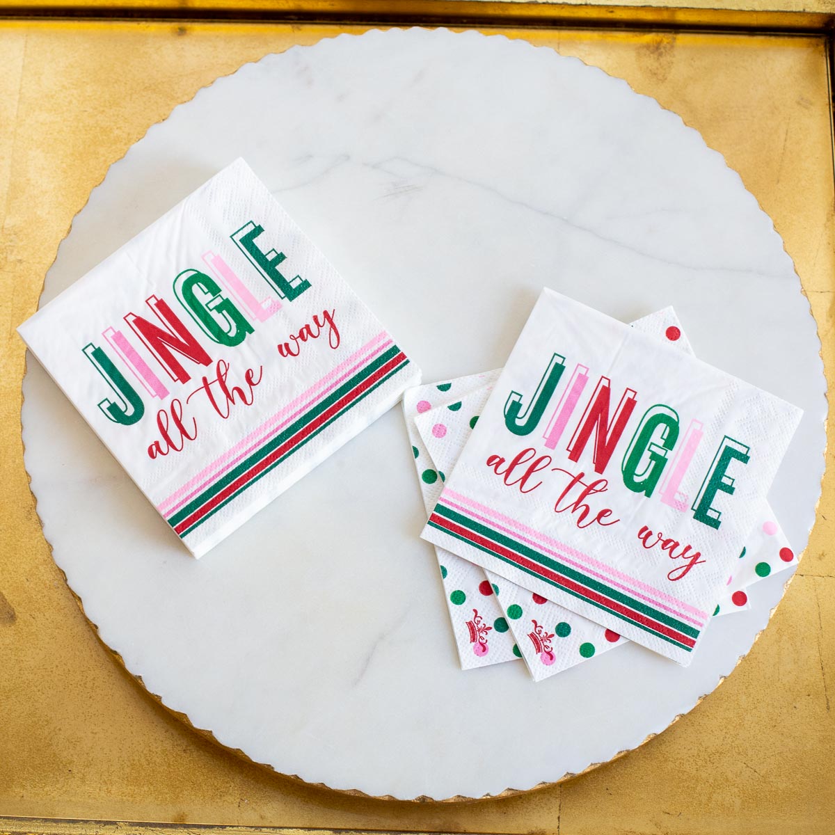 Jingle All The Way Cocktail Napkins (Pack of 20)