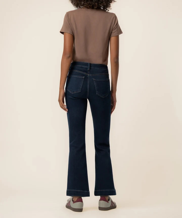 Kelsey High Rise Flare in Patience Wash