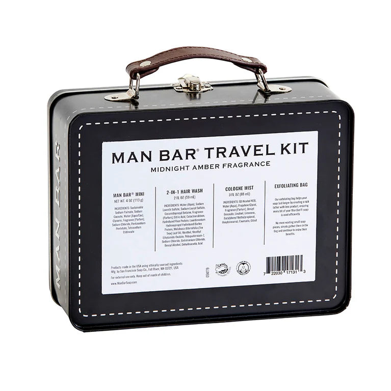 Man Bar Travel Kit- Midnight Amber