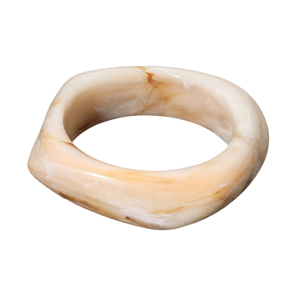 Square Resin Bangle Bracelet
