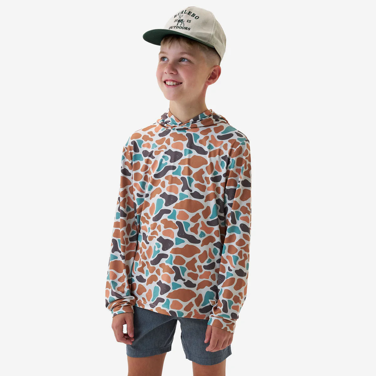 Burlebo Youth Performance Hoodie- Bayside Camo