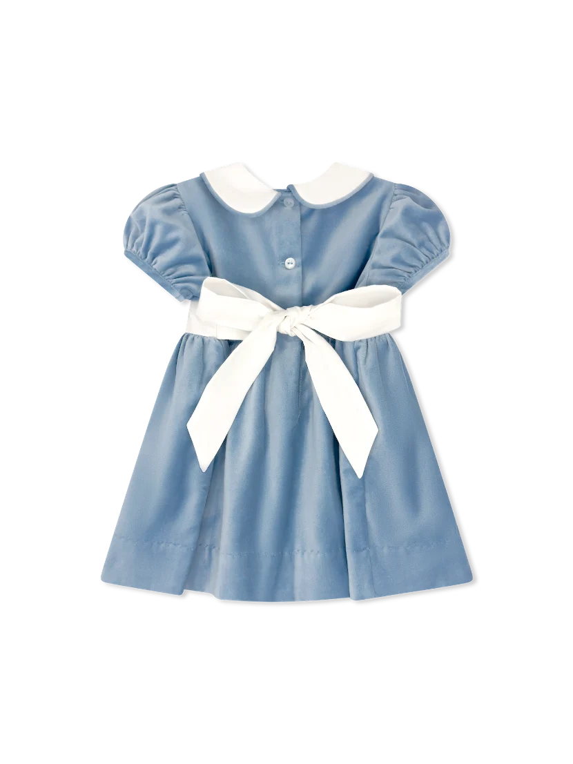 Elenor Dress- Beaufort Blue Velvet