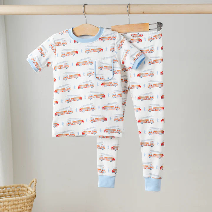 Heroes on Wheels Organic Cotton Pajama Set, 2 piece set