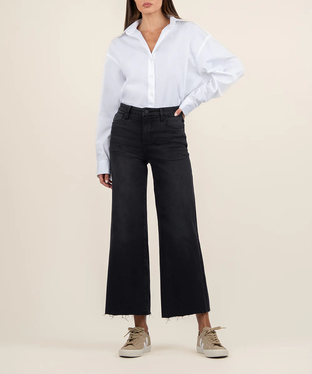 Meg High Rise Fab Ab Wide Leg in Experiences