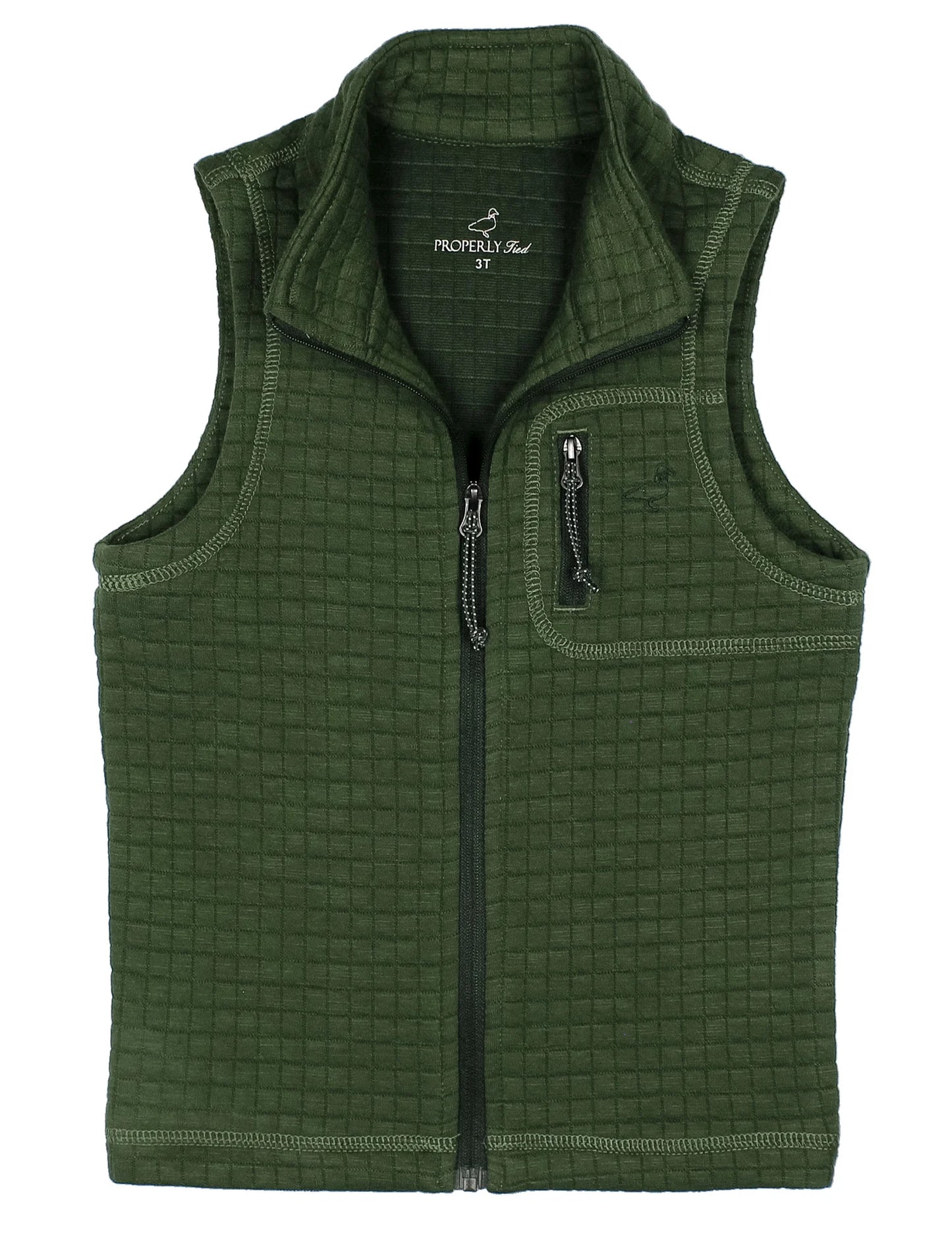 Boys Delta Vest- Thyme