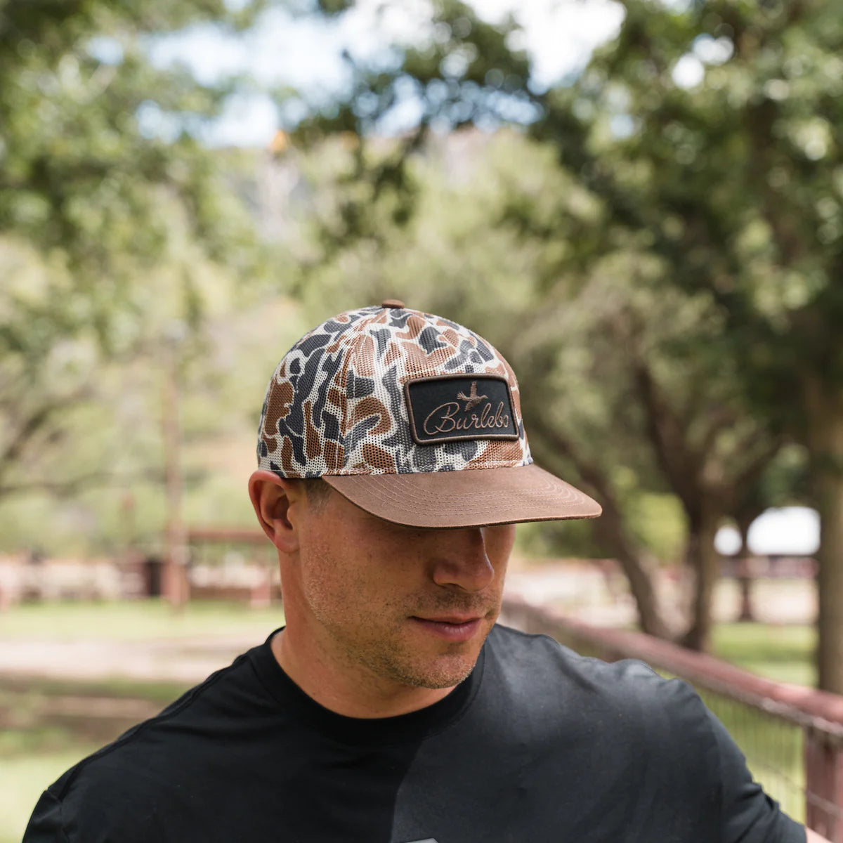 Burlebo Mesh Woods Camo Hat
