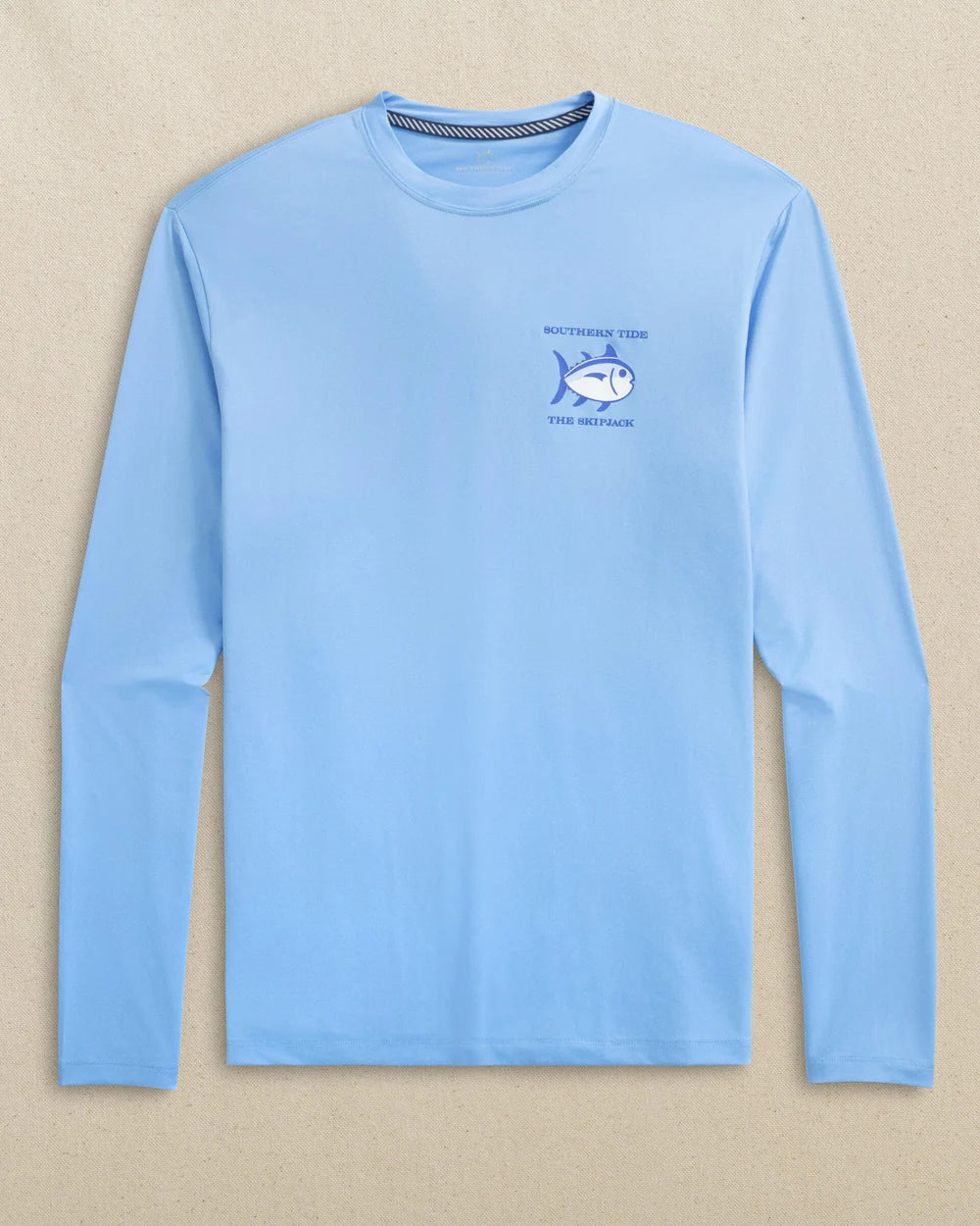Southern Tide Original Skipjack Grey Marlin Long Sleeve Performance T-Shirt